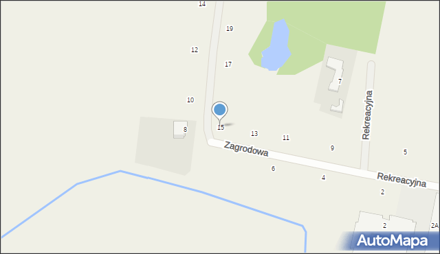 Zielonki-Parcela, Rekreacyjna, 15, mapa Zielonki-Parcela