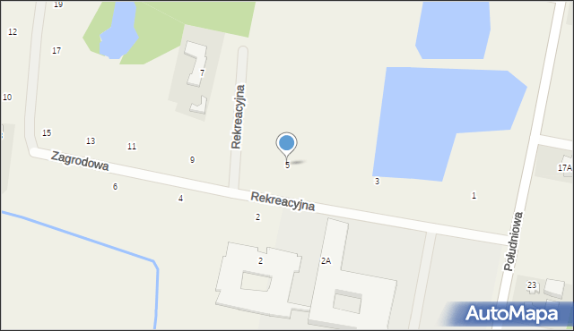 Zielonki-Parcela, Rekreacyjna, 5, mapa Zielonki-Parcela
