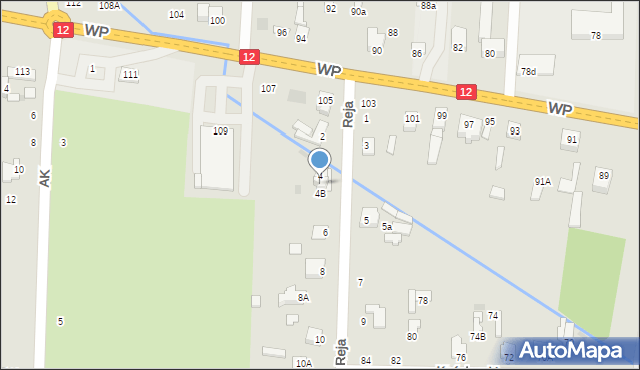 Zwoleń, Reja Mikołaja, 4A, mapa Zwoleń