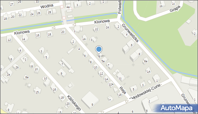 Żywiec, Reja Mikołaja, 5, mapa Żywiec