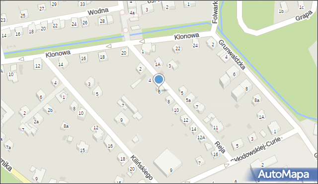 Żywiec, Reja Mikołaja, 6, mapa Żywiec