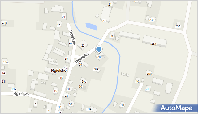 Rgielsko, Rgielsko, 28, mapa Rgielsko