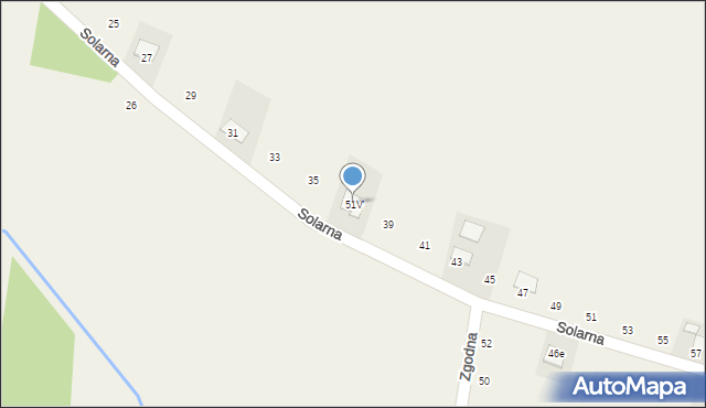 Rgielsko, Rgielsko, 51V, mapa Rgielsko