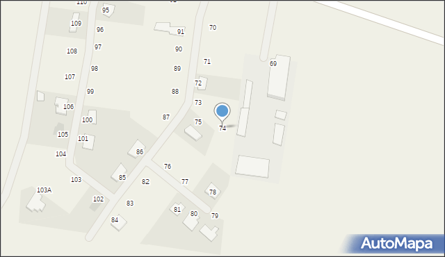 Rgielsko, Rgielsko, 74, mapa Rgielsko