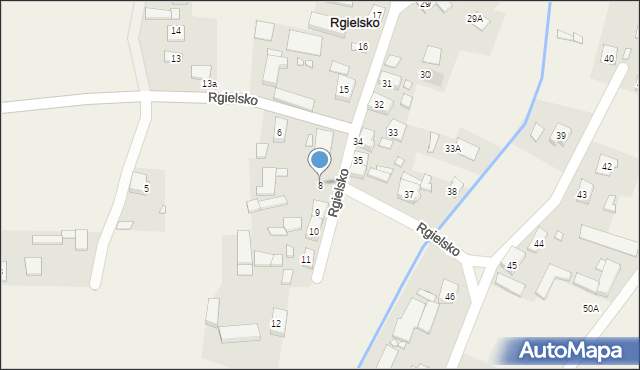 Rgielsko, Rgielsko, 8, mapa Rgielsko