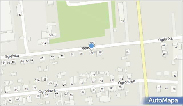 Wągrowiec, Rgielska, 78, mapa Wągrowiec