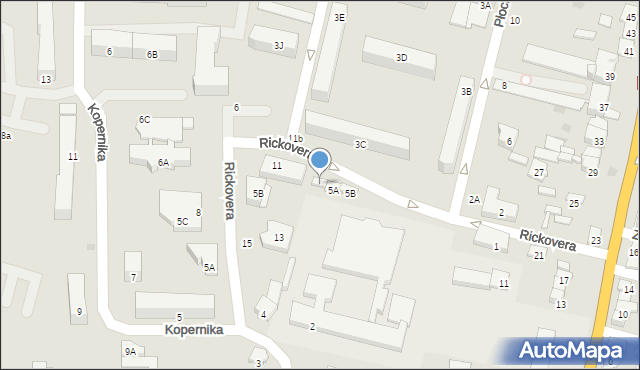 Maków Mazowiecki, Rickovera, adm., 9, mapa Maków Mazowiecki
