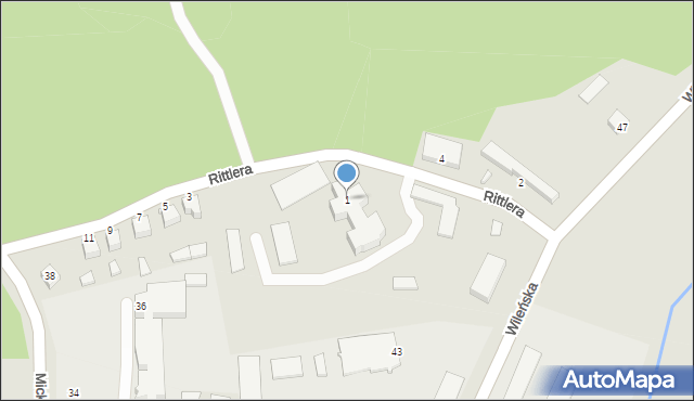Sejny, Rittlera Edwarda, dr., 1, mapa Sejny