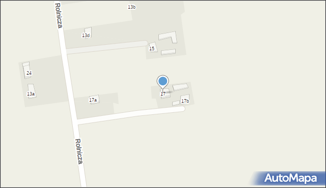 Aleksandria Pierwsza, Rolnicza, 17, mapa Aleksandria Pierwsza