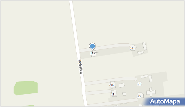 Aleksandria Pierwsza, Rolnicza, 19a, mapa Aleksandria Pierwsza