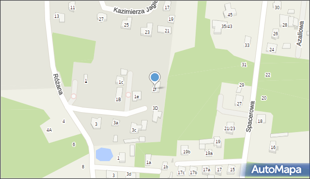 Aleksandrów Łódzki, Różana, 1f, mapa Aleksandrów Łódzki