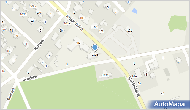 Andrespol, Rokicińska, 102B, mapa Andrespol