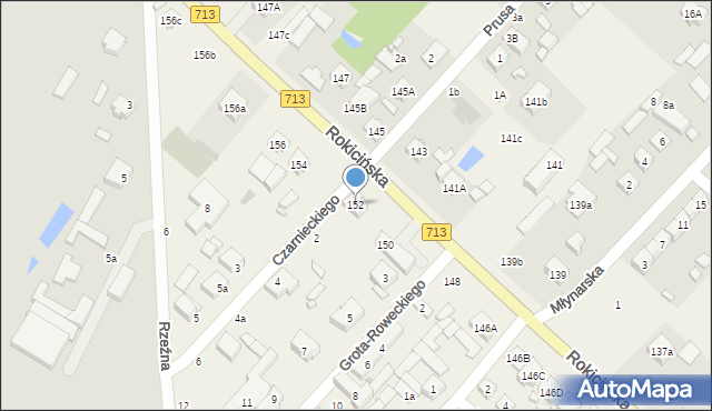 Andrespol, Rokicińska, 152, mapa Andrespol