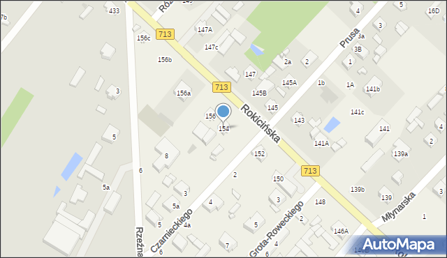 Andrespol, Rokicińska, 154, mapa Andrespol