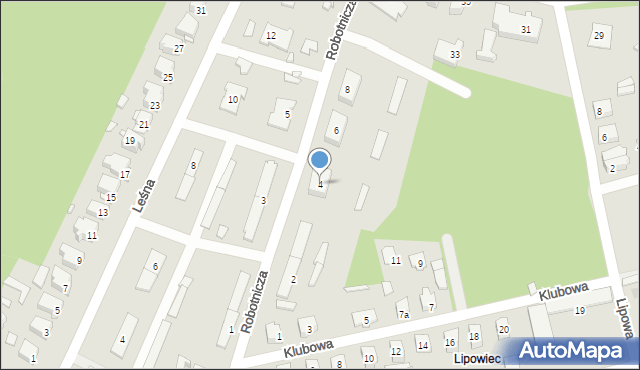 Augustów, Robotnicza, 4, mapa Augustów