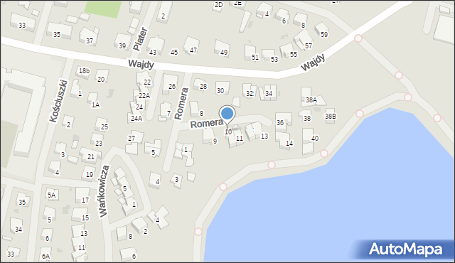 Bartoszyce, Romera Eugeniusza, prof., 10, mapa Bartoszyce