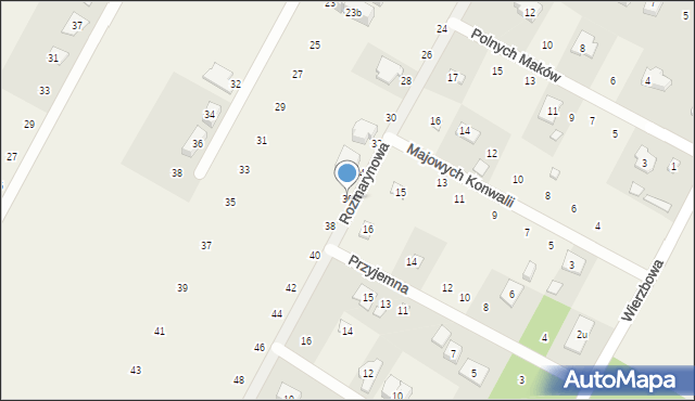 Baszkówka, Rozmarynowa, 36, mapa Baszkówka