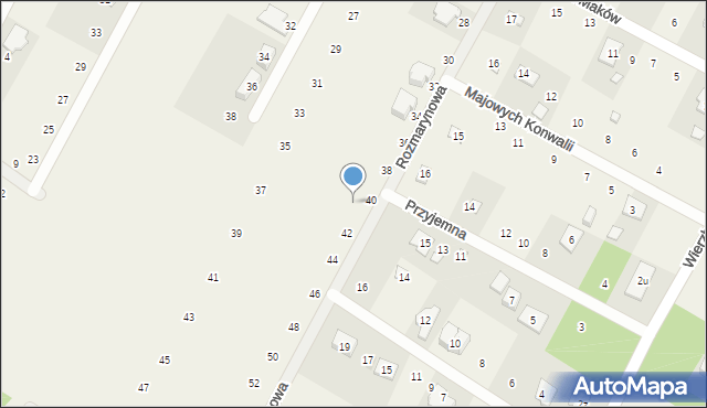 Baszkówka, Rozmarynowa, 40a, mapa Baszkówka