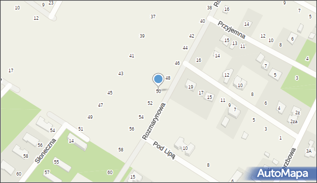 Baszkówka, Rozmarynowa, 50, mapa Baszkówka