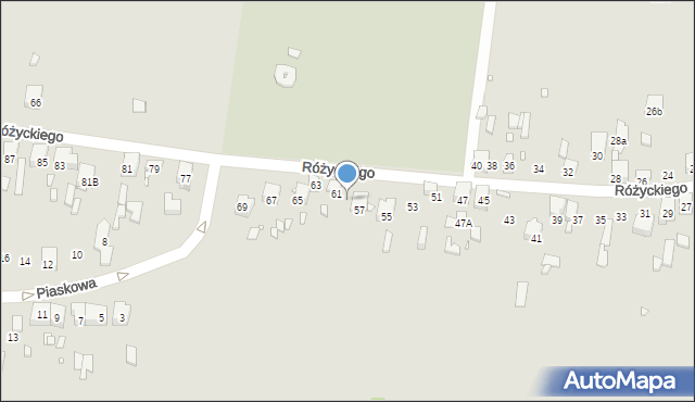 Będzin, Różyckiego Ludomira, 59, mapa Będzin