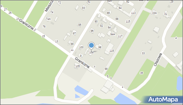 Biała Podlaska, Robotnicza, 104, mapa Białej Podlaskiej