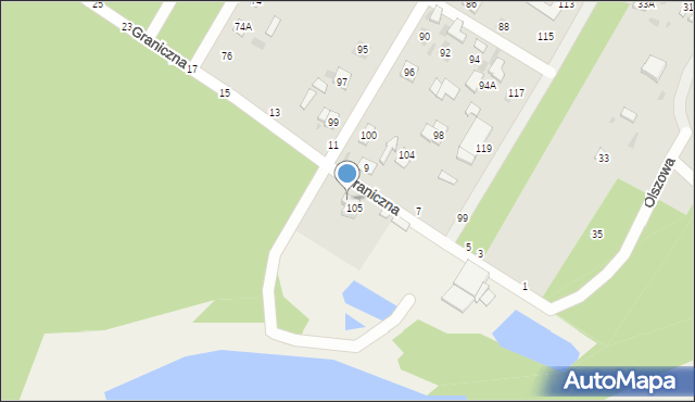 Biała Podlaska, Robotnicza, 105, mapa Białej Podlaskiej