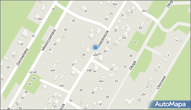 Biała Podlaska, Robotnicza, 42a, mapa Białej Podlaskiej