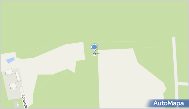 Białcz, Różana, 28, mapa Białcz