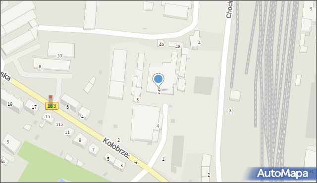Białogard, Rogowskiego Jana, 2, mapa Białogard