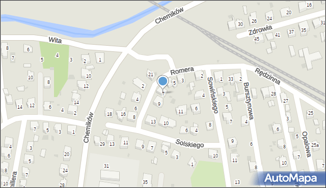 Bieruń, Romera Eugeniusza, prof., 7, mapa Bieruń