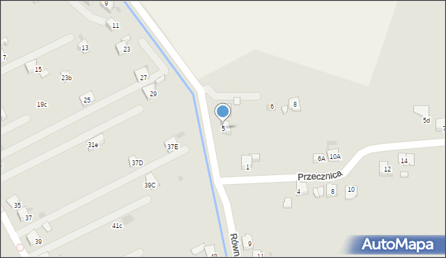 Bieruń, Równoległa, 5, mapa Bieruń