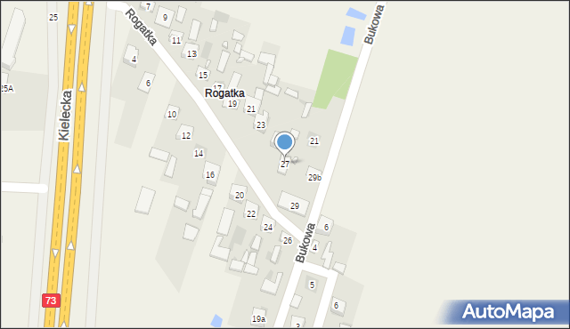 Bilcza, Rogatka, 27, mapa Bilcza