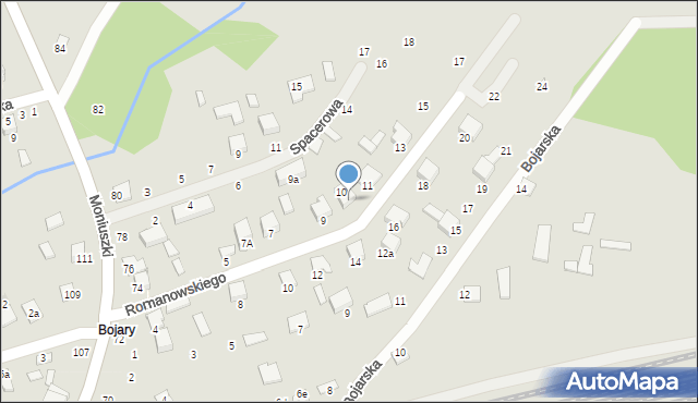 Biłgoraj, Romanowskiego Mieczysława, 11a, mapa Biłgoraj
