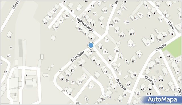 Bochnia, Romana Józefa, 20, mapa Bochni