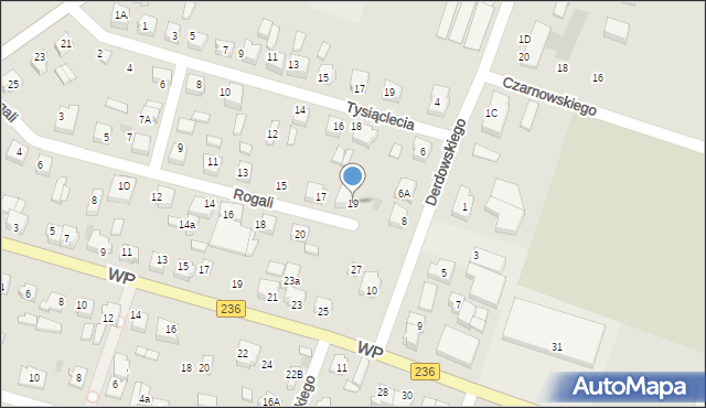 Brusy, Rogali Wincentego, 19, mapa Brusy