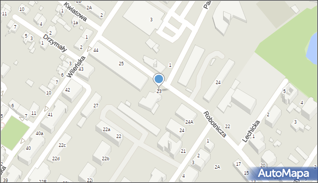 Brzeg, Robotnicza, 23, mapa Brzeg