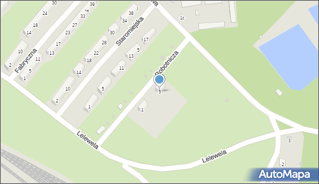 Brzeg Dolny, Robotnicza, 3, mapa Brzeg Dolny