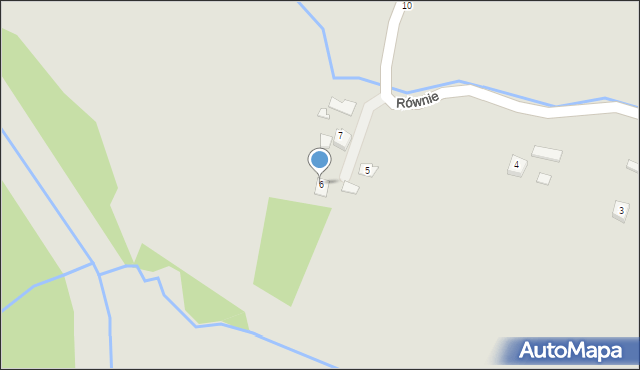 Brzostek, Równie, 6, mapa Brzostek