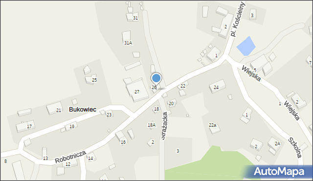 Bukowiec, Robotnicza, 29, mapa Bukowiec