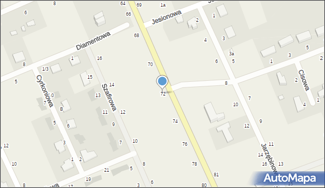 Bukowiec, Rokicińska, 72, mapa Bukowiec