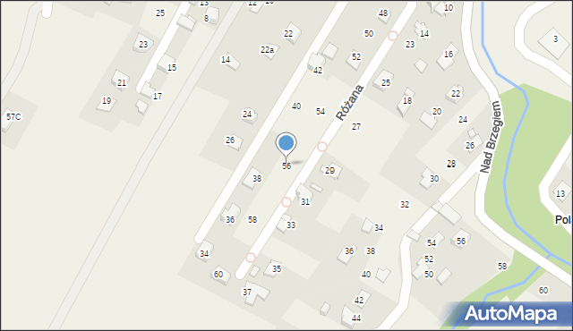 Bulowice, Różana, 56, mapa Bulowice