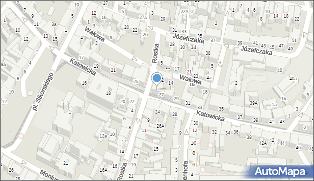 Bytom, Rostka Józefa, dr., 7, mapa Bytomia