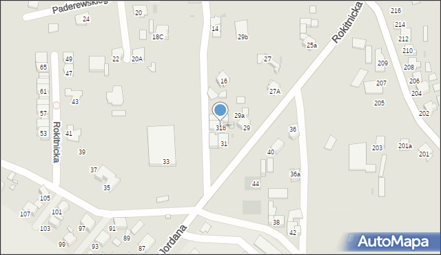 Bytom, Rokitnicka, 31b, mapa Bytomia
