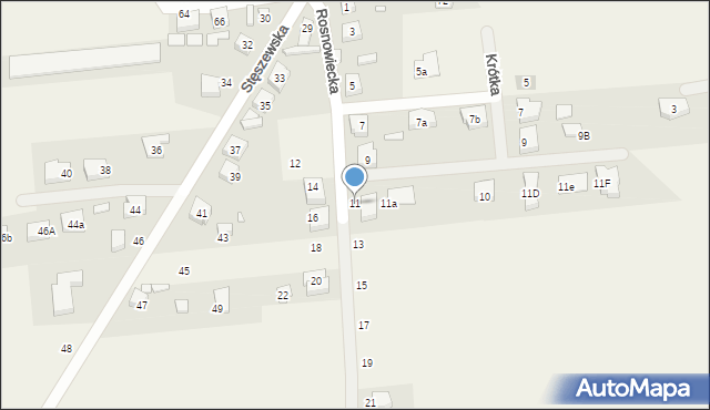 Chomęcice, Rosnowiecka, 11, mapa Chomęcice