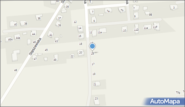 Chomęcice, Rosnowiecka, 15, mapa Chomęcice