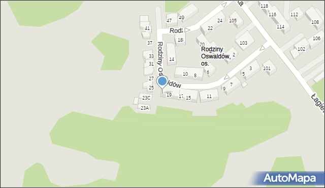 Chorzów, Rodziny Oswaldów, 21, mapa Chorzów