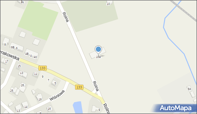 Chrzypsko Wielkie, Rolna, 10a, mapa Chrzypsko Wielkie