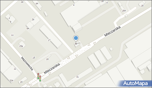 Ciechanów, Robotnicza, 4d, mapa Ciechanów