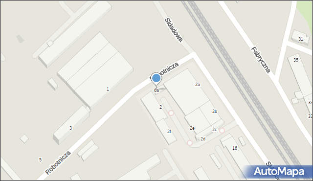 Ciechanów, Robotnicza, 6a, mapa Ciechanów