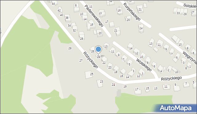 Ciechanów, Różyckiego Ludomira, 24, mapa Ciechanów